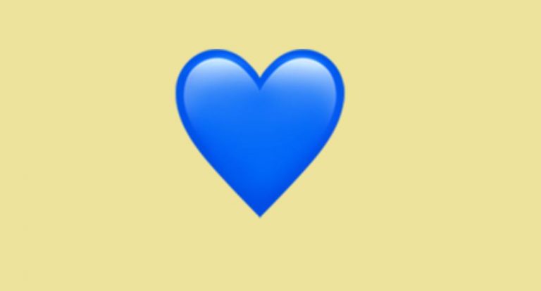 Que significa el corazon azul